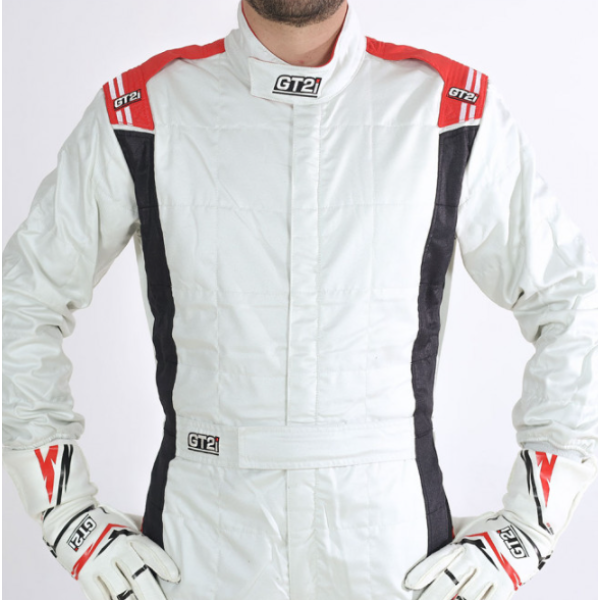 GT2I RACE 3 ΑΓΩΝΙΣΤΙΚΗ ΦΟΡΜΑ (FIA 8856-2018) ΑΣΠΡΟ/ΚΟΚΚΙΝΟ