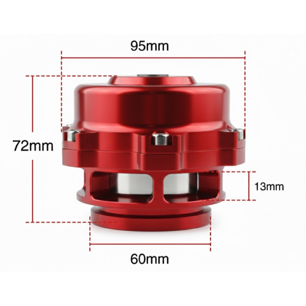 ΣΚΑΣΤΡΑ ΑΝΟΙΧΤΟΥ ΤΥΠΟΥ (Βαλβίδα εκτόνωσης) 50MM ΚΟΚΚΙΝΗ 