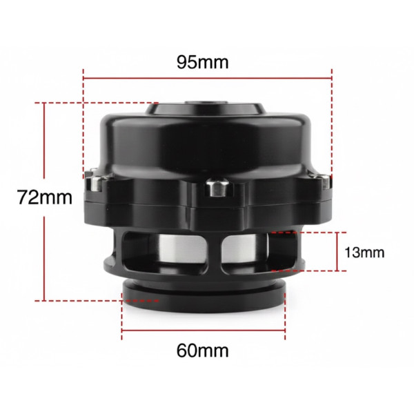 ΣΚΑΣΤΡΑ ΑΝΟΙΧΤΟΥ ΤΥΠΟΥ (Βαλβίδα εκτόνωσης) 50MM ΜΑΥΡΗ