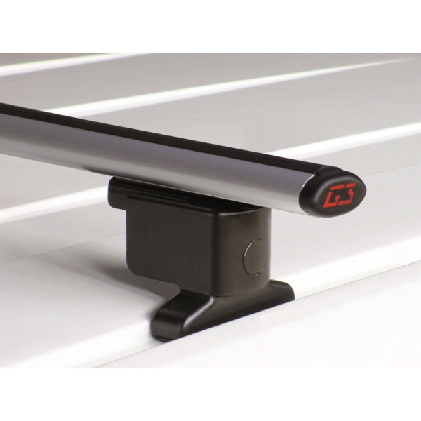 Μπάρες Οροφής Αλουμινίου Φορτηγού αντοχής 100kg 150cm Berlingo-Doblo-NV400-H1-Qubo-Nemo 2008->Combo 2012-> με άκρα 2τμχ G3