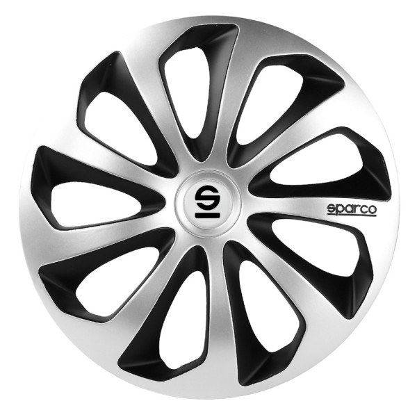 Τάσια Τροχών Sicilia 16'' ασημί- μαύρο 4τμχ Sparco