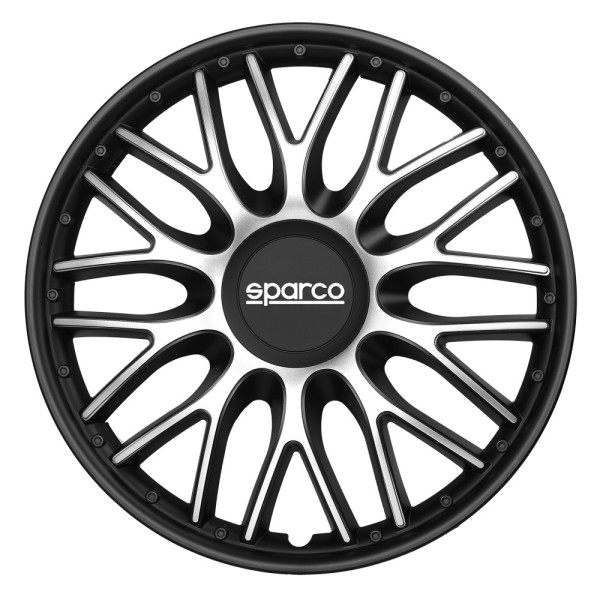 Τάσια Τροχών Roma 16'' ασημί- μαύρο 4τμχ Sparco