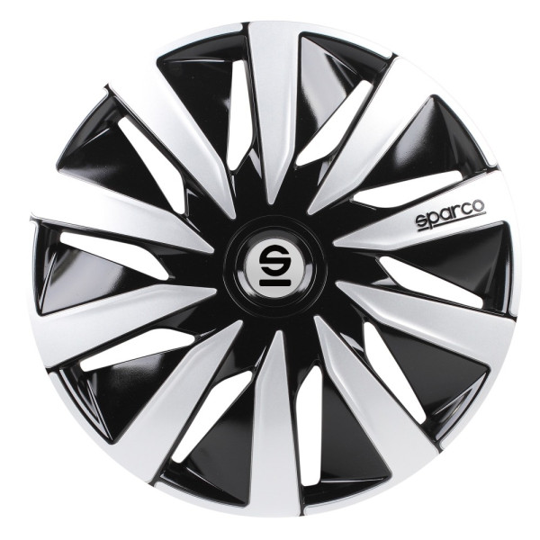 Τάσια Τροχών Lazio 14" μαύρο- ασημί 4τμχ Sparco