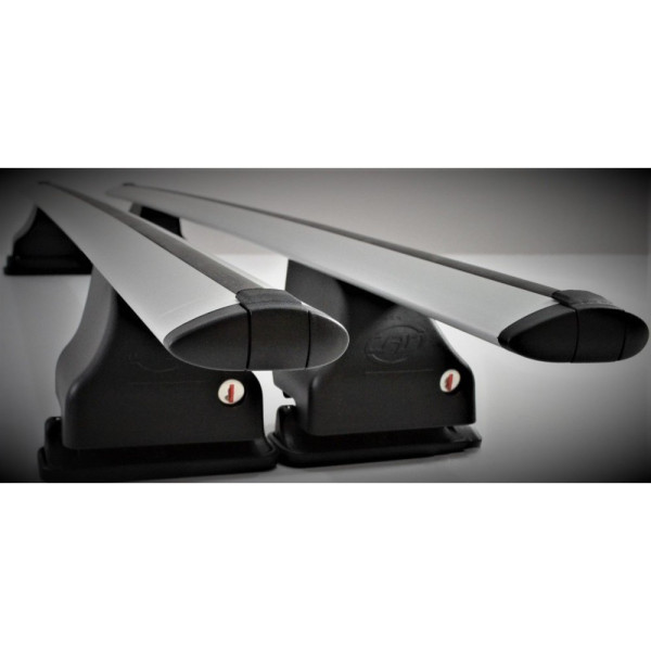 Σετ Μπάρες Οροφής Αλουμινίου με τα πόδια 130εκ για Dacia Sandero 5D 2013-2020 2τμχ Totus Fly Cam
