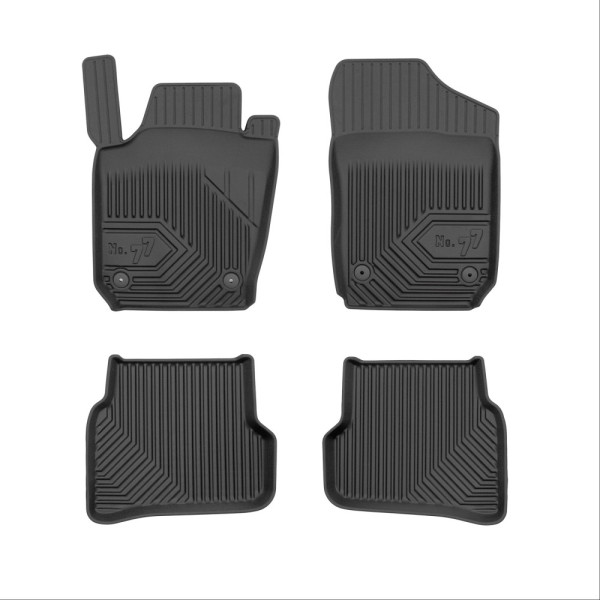 Πατάκια Αυτοκινήτου No77 Σκαφάκια για Seat Ibiza 2008-2017 Skoda Fabia 2014-2021 VW Polo 2009-2017 4τμχ Frogum