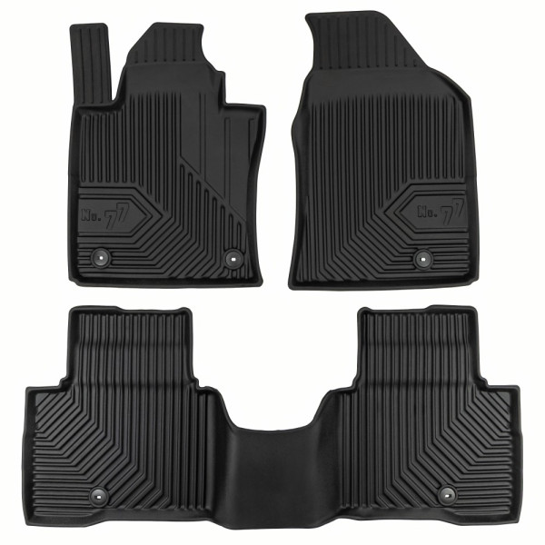 Πατάκια Αυτοκινήτου No77 Σκαφάκια για KGM Actyon suv 2024-> 3τμχ Frogum