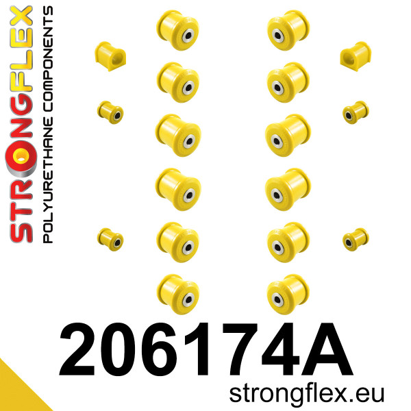 206174A: Full suspension polyurethane bush kit SPORT