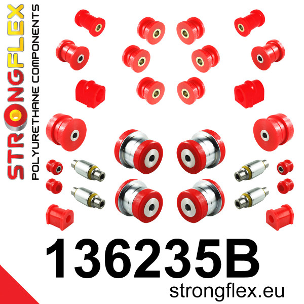 136235B: Full suspension polyurethane bush kit