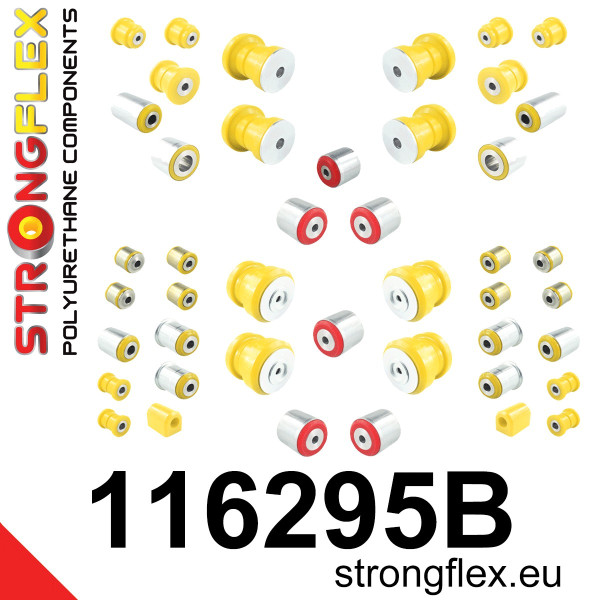 116295B: Full suspension polyurethane bush kit