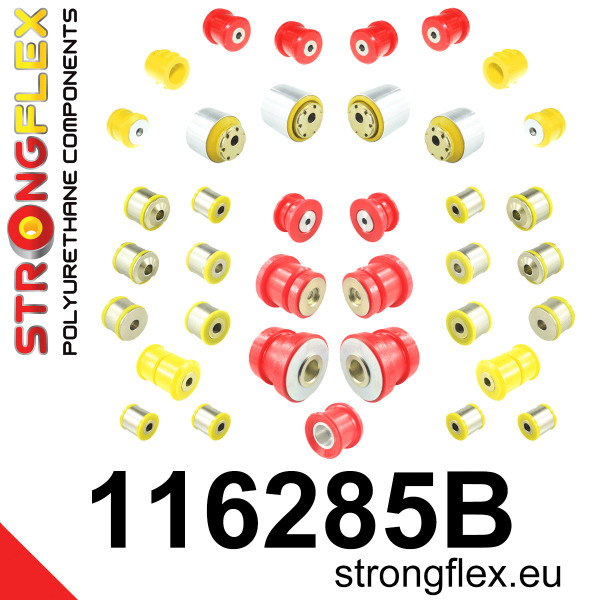 116285B: Full suspension polyurethane bush kit RWD