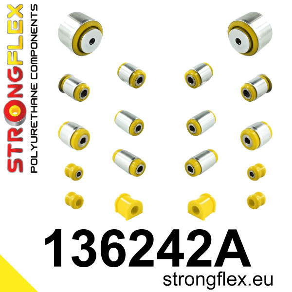 136242A: Rear suspension bush kit SPORT