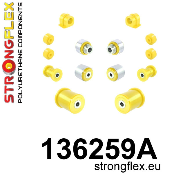 136259A: Full suspension bush kit SPORT