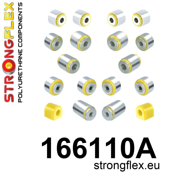 166110A: Rear suspension bush kit SPORT